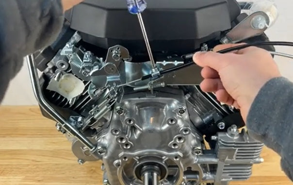 Installing the Throttle and Choke for Honda GX and GXV 600 Series Engines