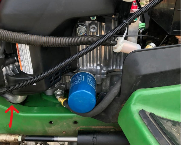 John deere mower online motor